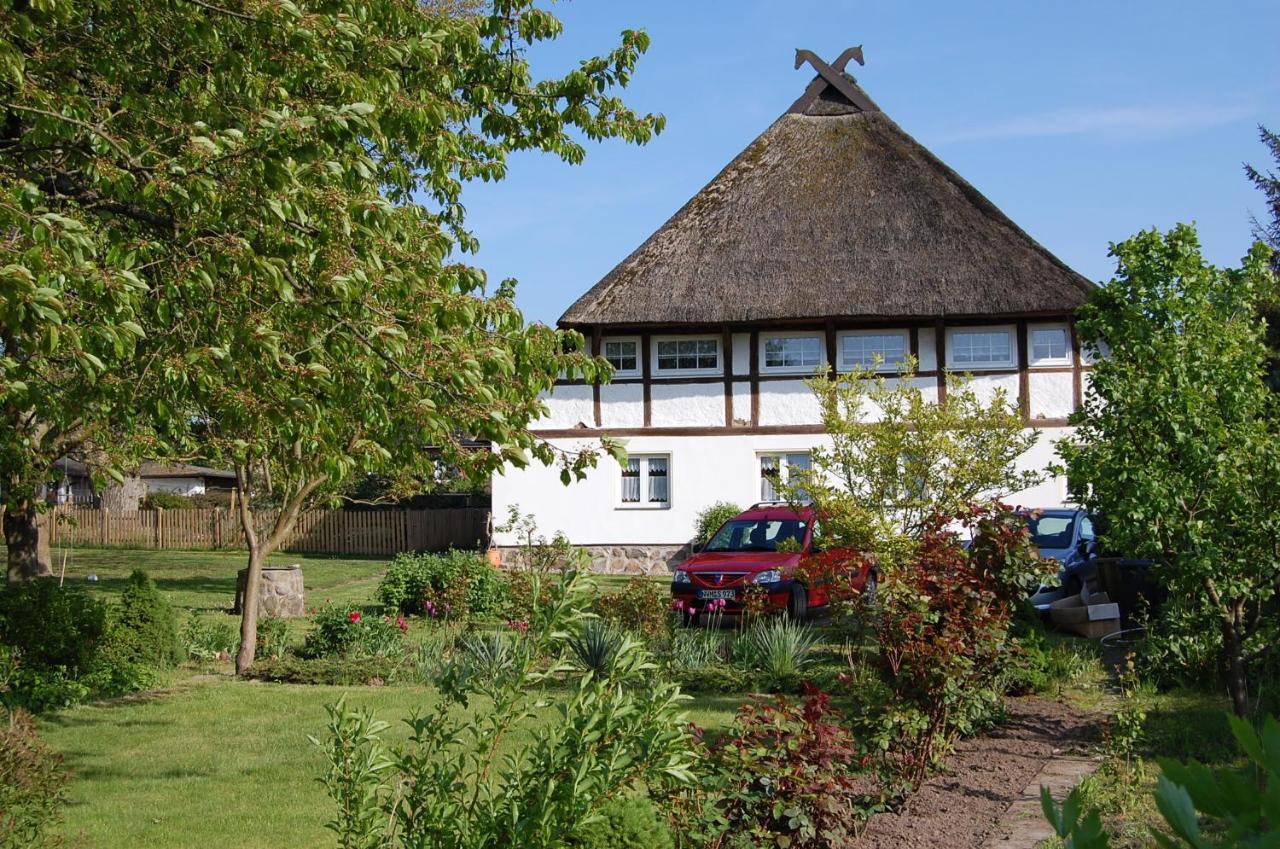 Gemütliche Ferienwohnung unterm Reetdach Boiensdorf Exterior foto